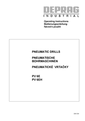 Deprag PV 6EH Operating Instructions Manual