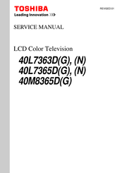 Toshiba 40L7365D Service Manual