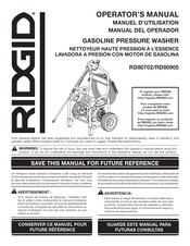 RIDGID RD80702 Operator's Manual