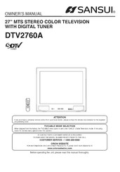 Sansui DTV2760A Owner's Manual