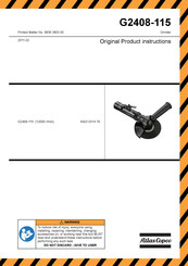 Atlas Copco 8423 0314 78 Original Product Instructions