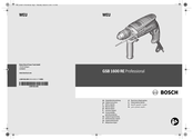 Bosch GSB 1600 RE Professional Original Instructions Manual