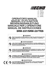 Echo SRM-237 Operator's Manual