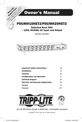 Tripp Lite PDUMH20NET2 Owner's Manual
