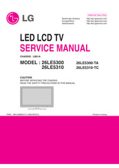 LG 26LE5310 Service Manual