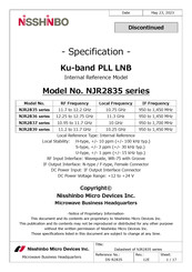 Nisshinbo Micro Devices NJR2837UN Manual