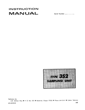 Tektronix 3S3 Instruction Manual
