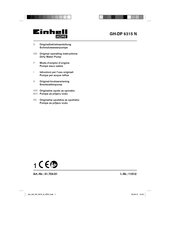 EINHELL HOME 41.704.91 Original Operating Instructions