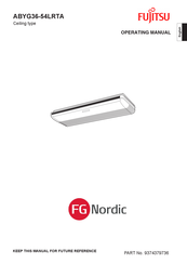 Fujitsu FG Nordic ABYG36-54LRTA Operating Manual