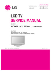 LG 47LF7700 Service Manual