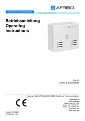 AFRISO CM 10 Operating Instructions Manual