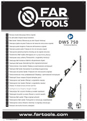 Far Tools DWS 750 Original Manual Translation