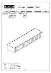 Living Spaces LUCA Y2103B-347 Assembly Instructions Manual