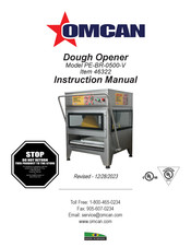Omcan 46322 Instruction Manual
