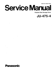 Panasonic JU-475-4AGG Service Manual