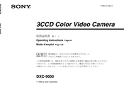 Sony DXC-9000 Operating Instructions Manual