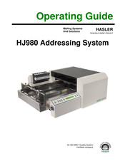 Hasler HJ980 Operating Manual
