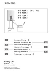 Siemens DO 05852 Mounting Instructions