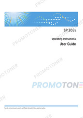 Ricoh SP 203S Operating Instructions Manual