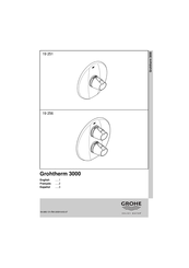 Grohe Grohtherm 3000 19 691 Quick Start Manual