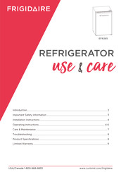 Frigidaire EFR285 Use & Care Manual