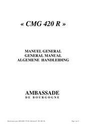 Ambassade CMG 420 R General Manual