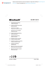 EINHELL 41.709.55 Original Operating Instructions