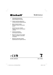 EINHELL 42.572.01 Original Operating Instructions