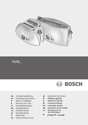 Bosch TAT-6004 Operating Instructions Manual