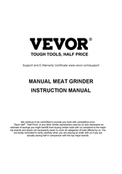 VEVOR S#10 Instruction Manual