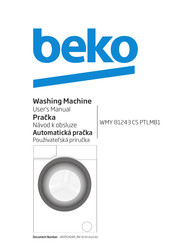 Beko WMY 71243 CS PTLMB1 User Manual