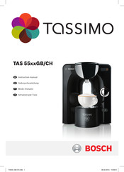 Bosch Tassimo Charmy TAS 55 GB Series Instruction Manual