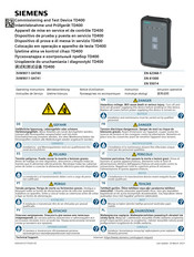 Siemens TD400 Operating Instructions Manual