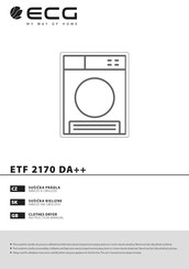 ECG ETF 2170 DA++ Instruction Manual