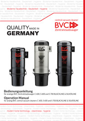 BVC C 600 Operation Manual