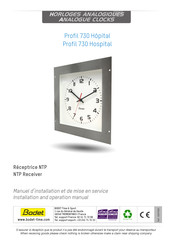 Bodet Profil 730 Hospital Installation And Operation Manual