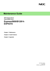 NEC Express5800/B120f-h Maintenance Manual