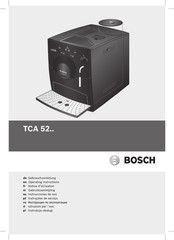 Bosch TCA 52 SERIES Operating Instructions Manual
