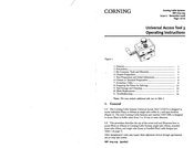 CORNING Universal Access Tool 3 Operating Instructions Manual