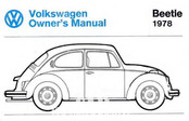 Volkswagen Beetle 1978 Owner's Manual