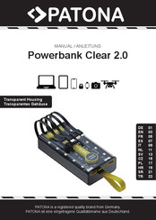 PATONA BLUE Powerbank Clear 2.0 Manual
