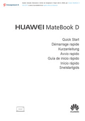 Huawei MateBook D Quick Start Manual