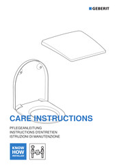 Geberit 573410000 Care Instructions