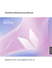 Lenovo IdeaPaId Pro 5i Hardware Maintenance Manual