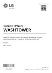 Lg WKHC252H A Series Owner's Manual