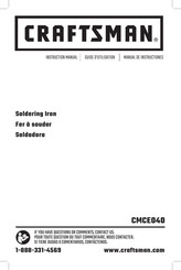 Craftsman CMCE040 Instruction Manual