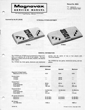Magnavox YF7015 Manual