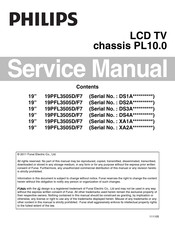 Philips 19PFL3505D/F7 Service Manual