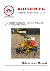 KRISHITEK POWERTEK 5.5WP Maintenance Manual