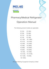 MELING BIOMEDICAL YC-1505L Operation Manual